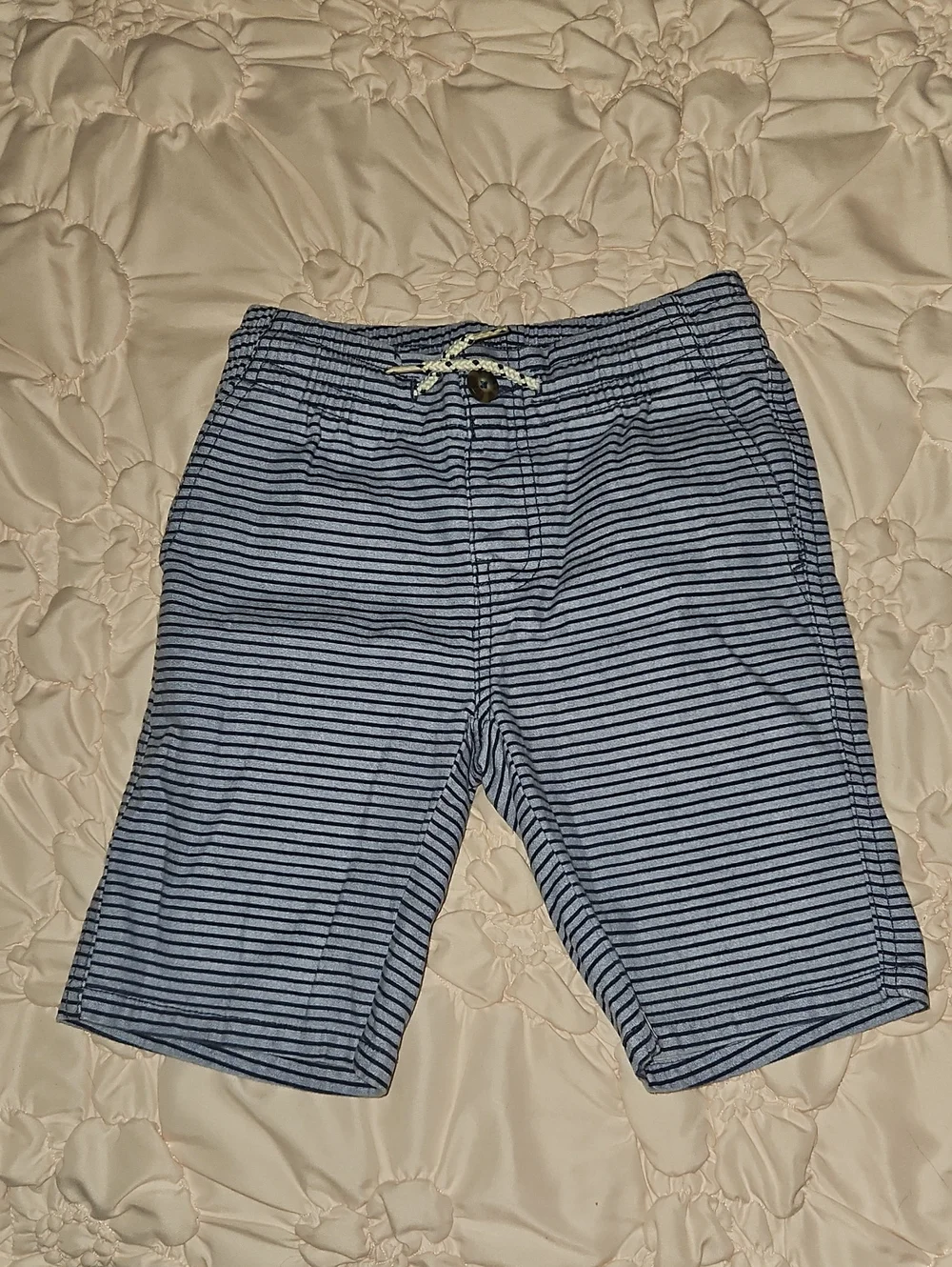 Arizona Jean Company Blue and Navy Striped Kids Shorts